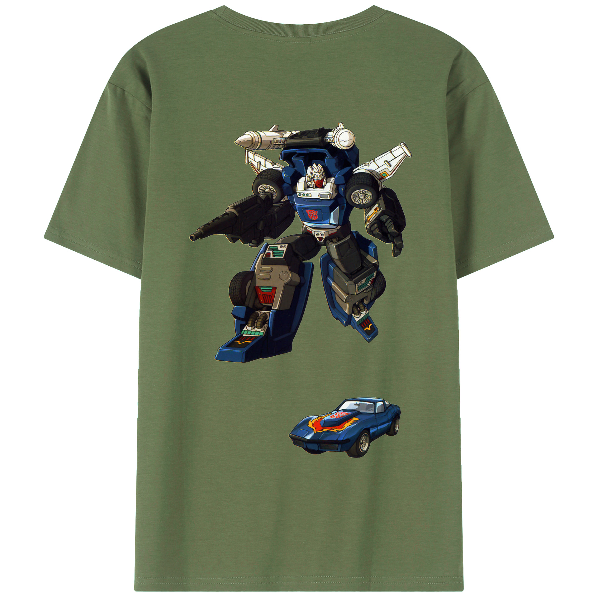 （画像用）  綿100％ メンズ半袖Tシャツ（バックプリント） 通気性